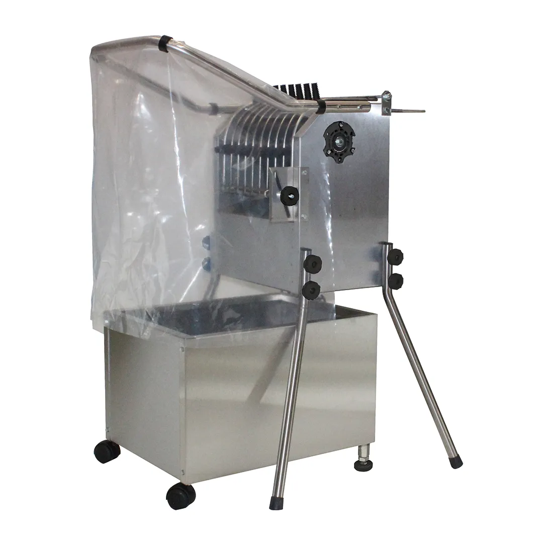 Novital Spiumatrice Esterina inox 36 dita con carrello raccogli piume in acciaio inox