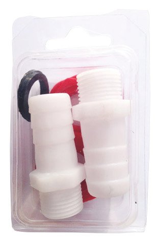 Uscita portagomma filetto 1/2''+ guarnizione + dado - immagine 3