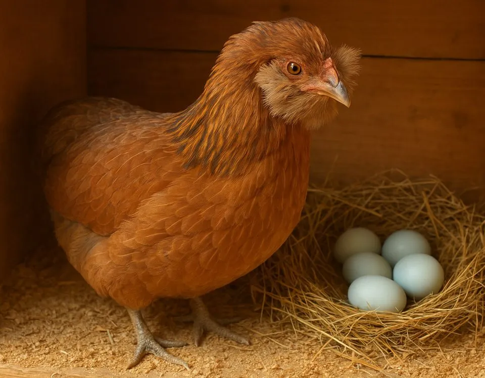 Araucana gallina dalle uova azzurre
