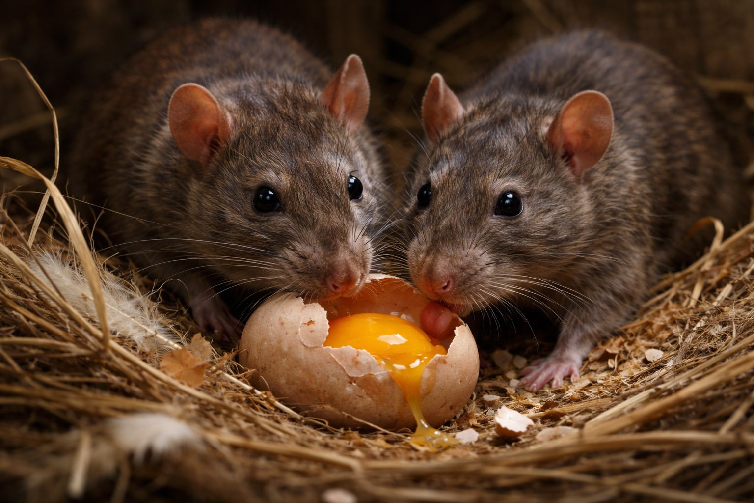 ratones y ratas en el gallinero